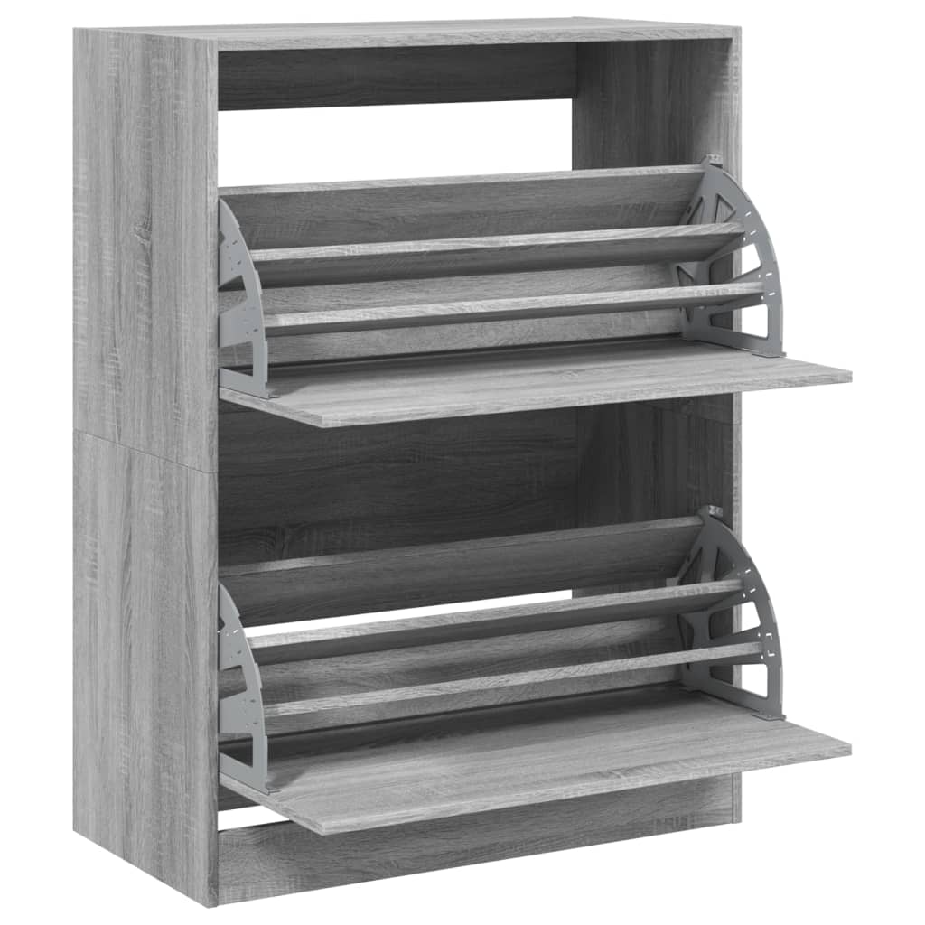 Shoe Cabinet with 2 Doors Grey Sonoma 80 x 42 x 108 cm