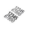 Self-adhesive Scrapbooking Supplies Address Numbers Mailbox Decal Mailbox Sticker Number Sticker