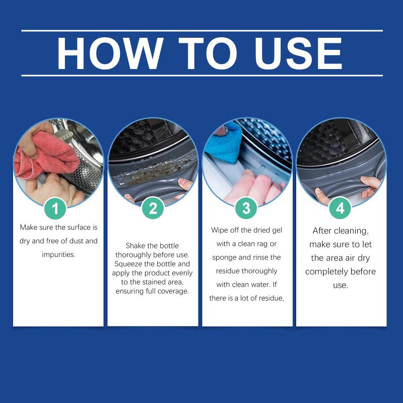 Powerful Grout Sink Cleaning Gel for Kitchen Bathroom Multipurpose Stain Remover Fast Acting Tile Cleaner For Home Tasks