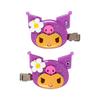 Sanrio Kuromi Bangs Clip ABS Set of and Ages 484407 (Tokonatsu Vacation) & Steel, 2, Right-Facing Left-Facing, 3+,
