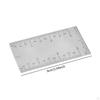 Square Edge Ruler, Pocket Rule,Multifunctional Measuring Tool,Woodworker Ruler for Carpenter,Corner