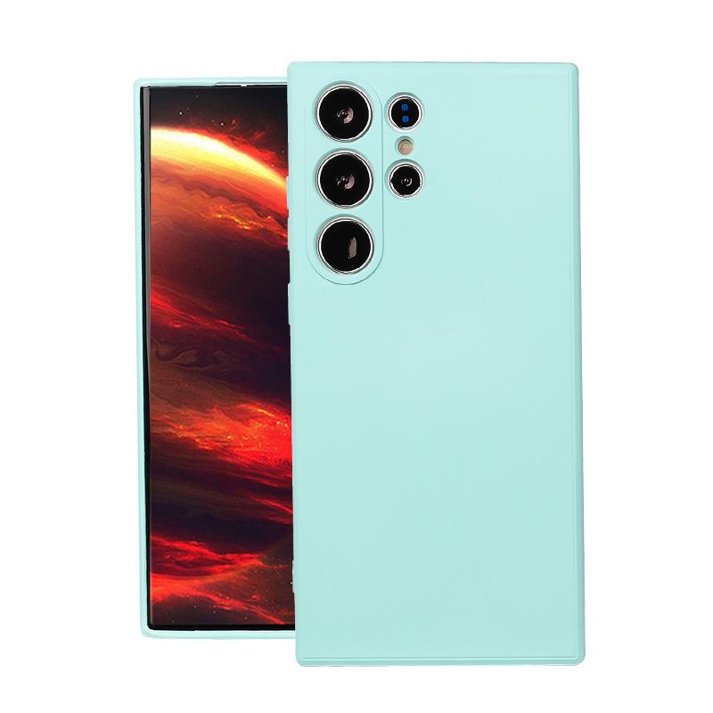 Samsung A17S24Ultra liquid silicone mobile phone case Samsung S23 lens all-inclusive soft case anti-drop protective case