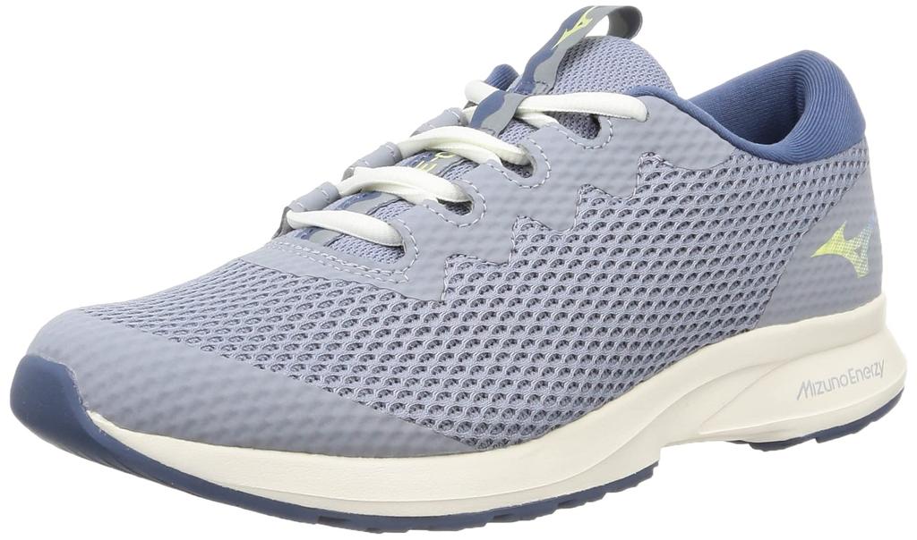Mizuno 2 Energy Walking Wide Casual Light Size 3E ME-03 Shoes, Lightweight, Fit, Sneakers, Gray, 22.5 cm,