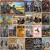 Vintage Motorcycle Enthusiasts Metal Art Nostalgic Garage Decor Metal Tin Signs Posters Plate for Bar Garage Club Vintage Lovers