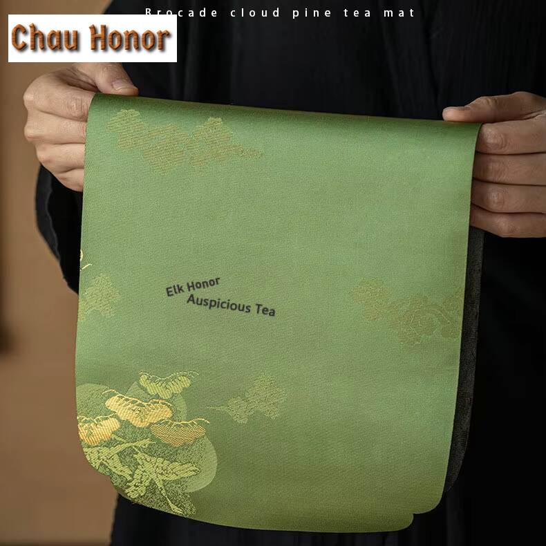 Chinese Tea Culture Tea Flag, Tea Tablecloth, Small Towel, Household Waterproof Fiber Tea Mat, Tea Ceremony Supplies