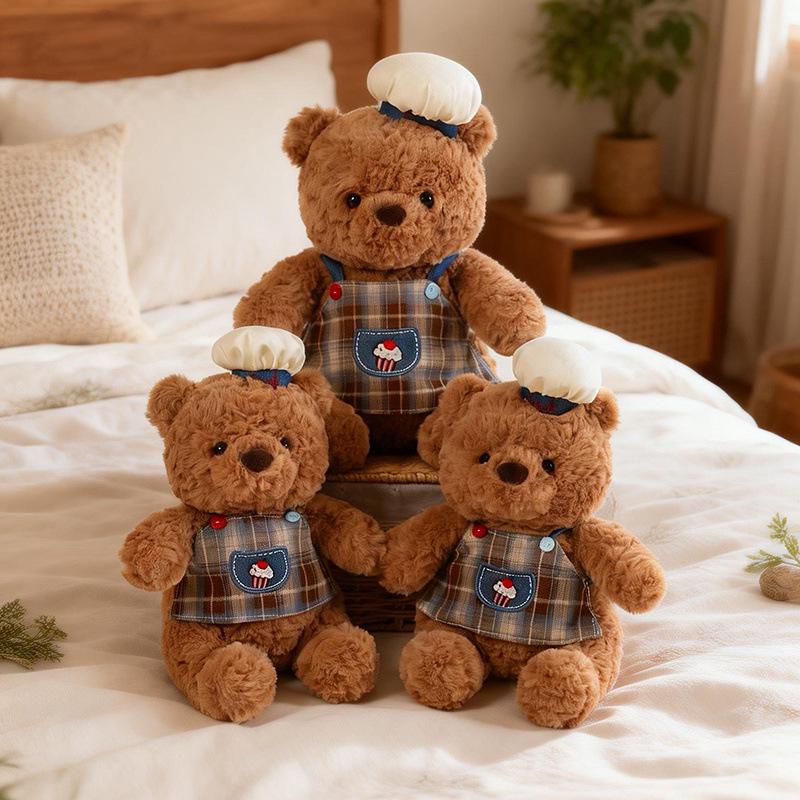 Cute Chef Bear Plush Doll – Adorable Decorative Toy & Perfect Birthday Gift