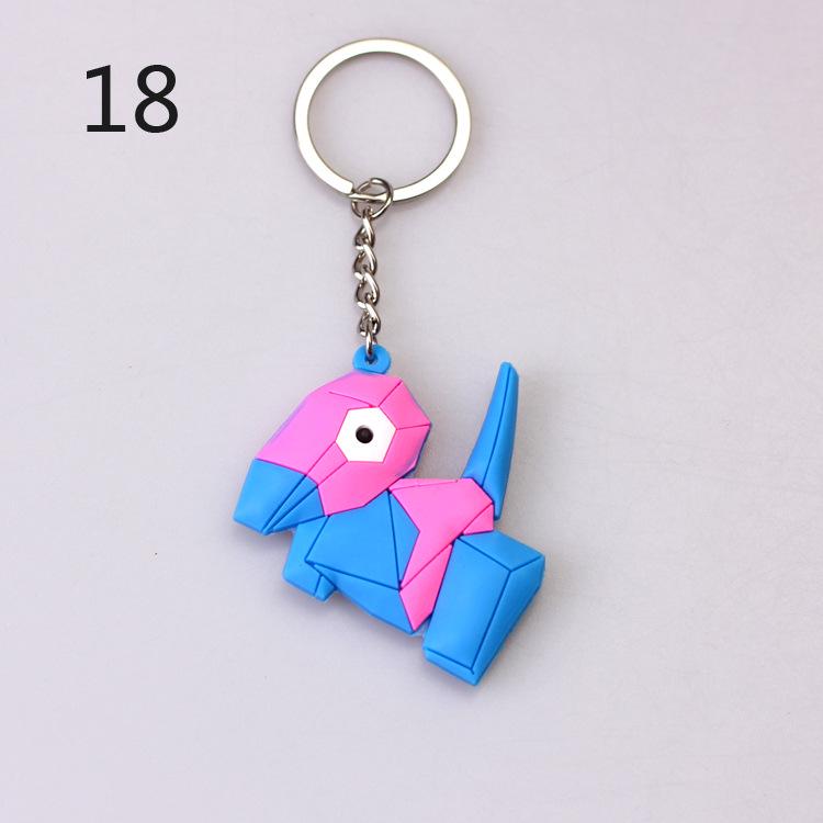 Pokemon Keychain: Pikachu, Dragonite, Eevee Figure Pendant