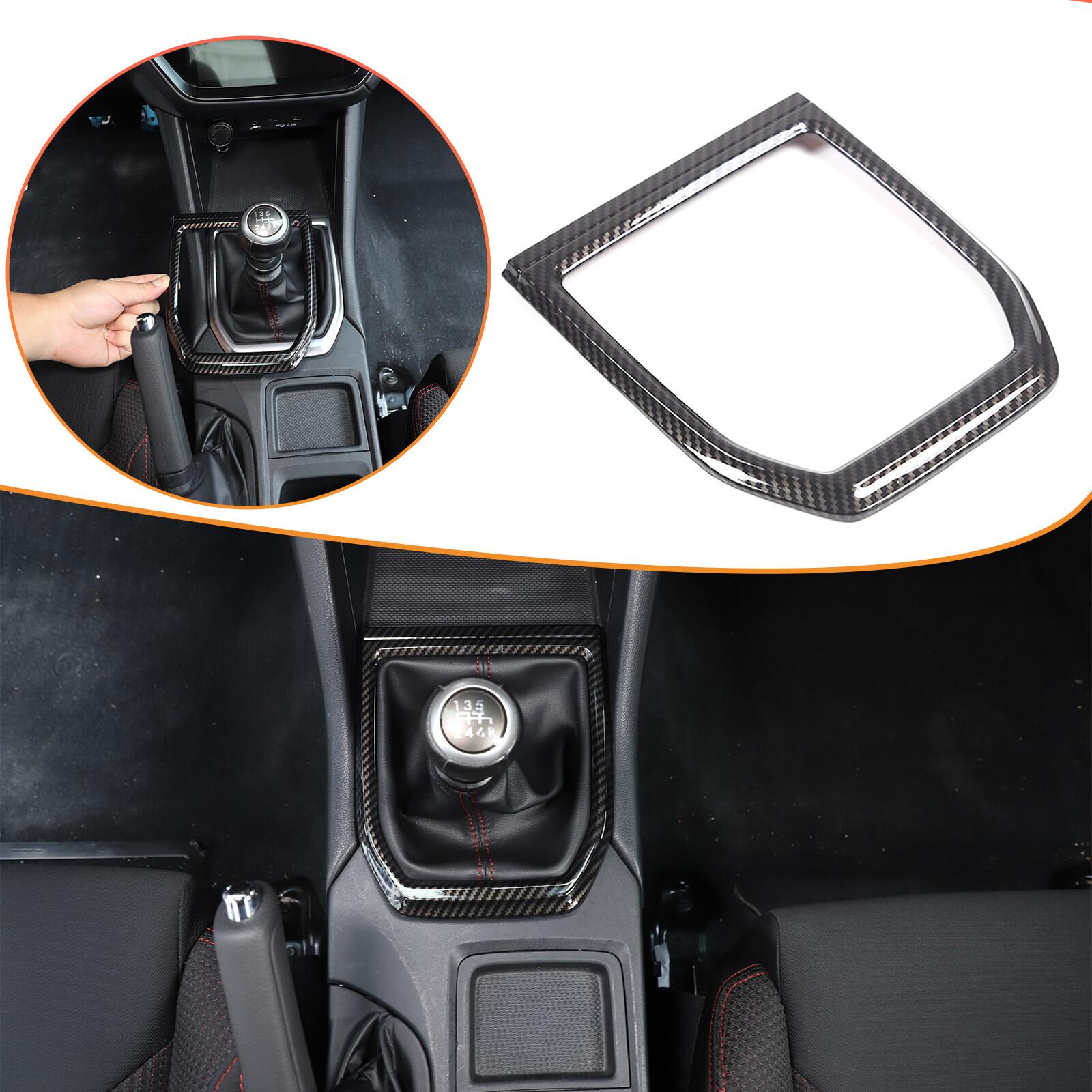 ABS Carbon Fiber Center Gear Shift Panel trim Cover for Subaru WRX VB MT -24