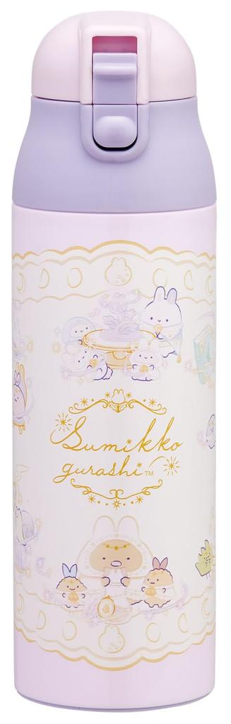 Skater 500ml Stainless Steel Mug Bottle with Insulated Water Sumikkogurashi Charm Bottle, SDPC5-A