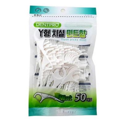 Y-shaped Dental Floss 50P Bag