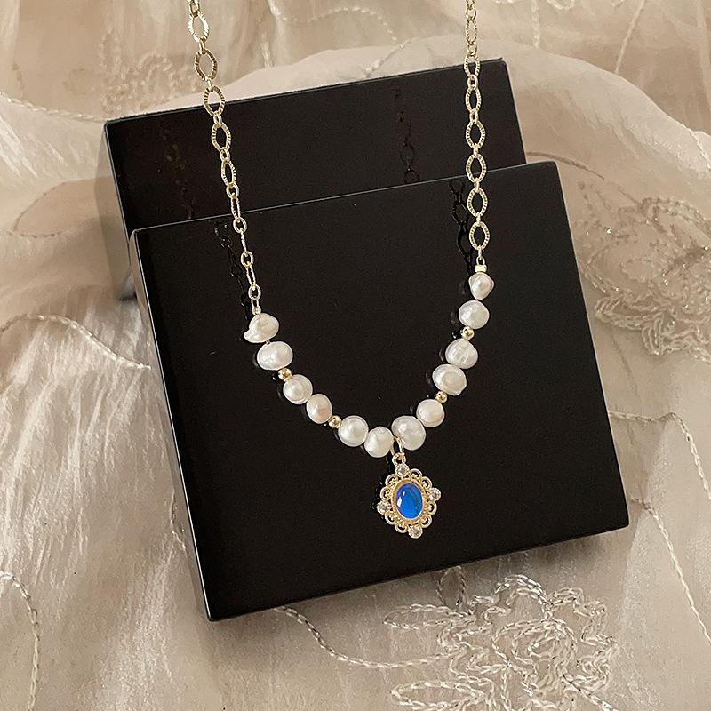 

Французское ретро барочное жемчужное ожерелье с подвеской «мечта», женская нишевая личность, универсальный темперамент, цепочка на шею, ключица