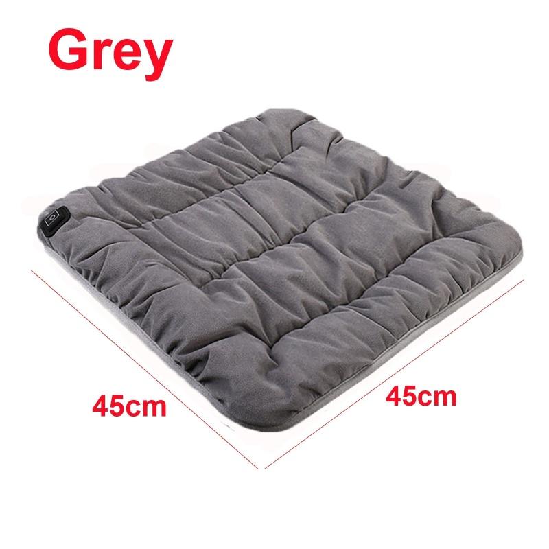 Car Heated Seat Cushion Graphene Winter Plush Seat Cushion 12V Car Universal USB Electric Heating Single-chip Pad Accessories