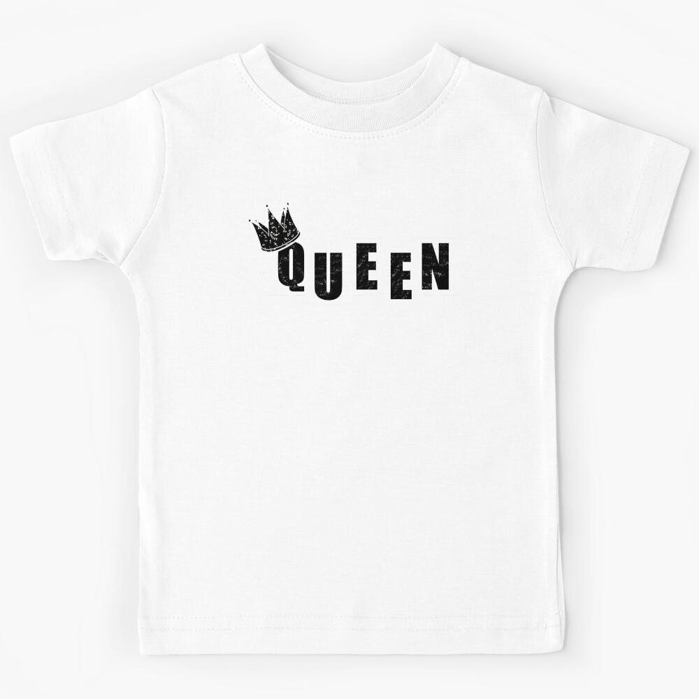 Queen with a crown - Black Kids T-Shirt 160