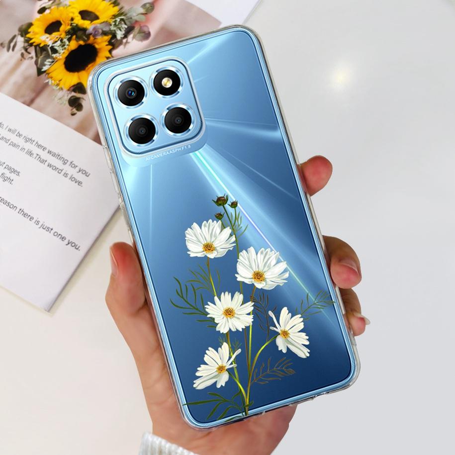 For Honor X6 5G Case VNE-LX1 VNE-LX2 VNE-LX3 Phone Cover Popular Flower Astronaut Soft Funda For Honor X8 TFY-LX1 HonorX8 Bumper