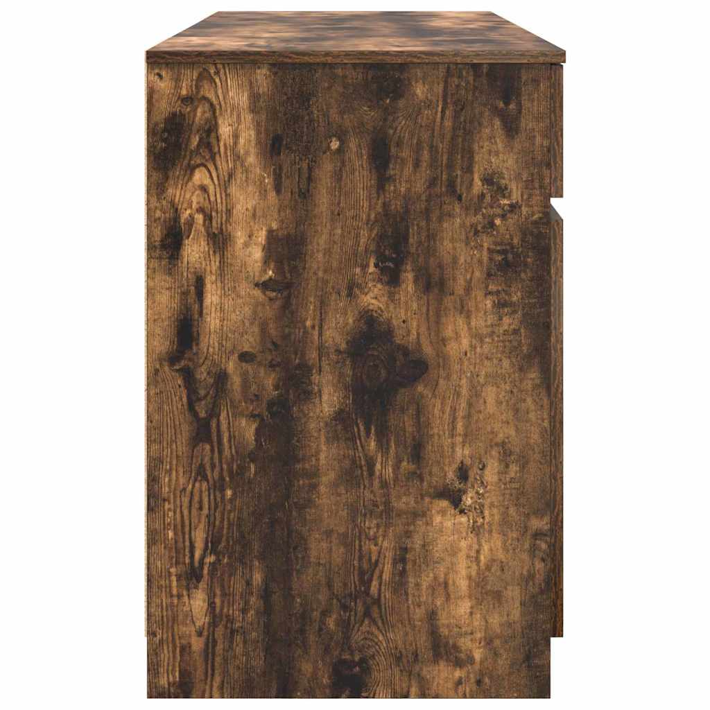 Smoke Oak Desk 140 x 49 x 76 cm Wood Based Material
