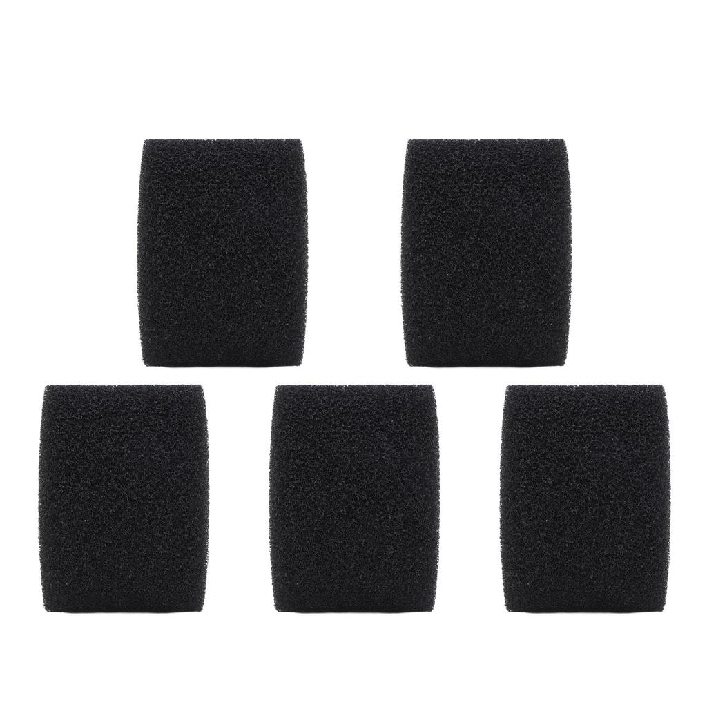 5PCS Pool Filter Schwamm PU Schwamm Schwarz Wiederverwendbare Waschbar Zylindrischen Simming Pool Filter Schaum für
