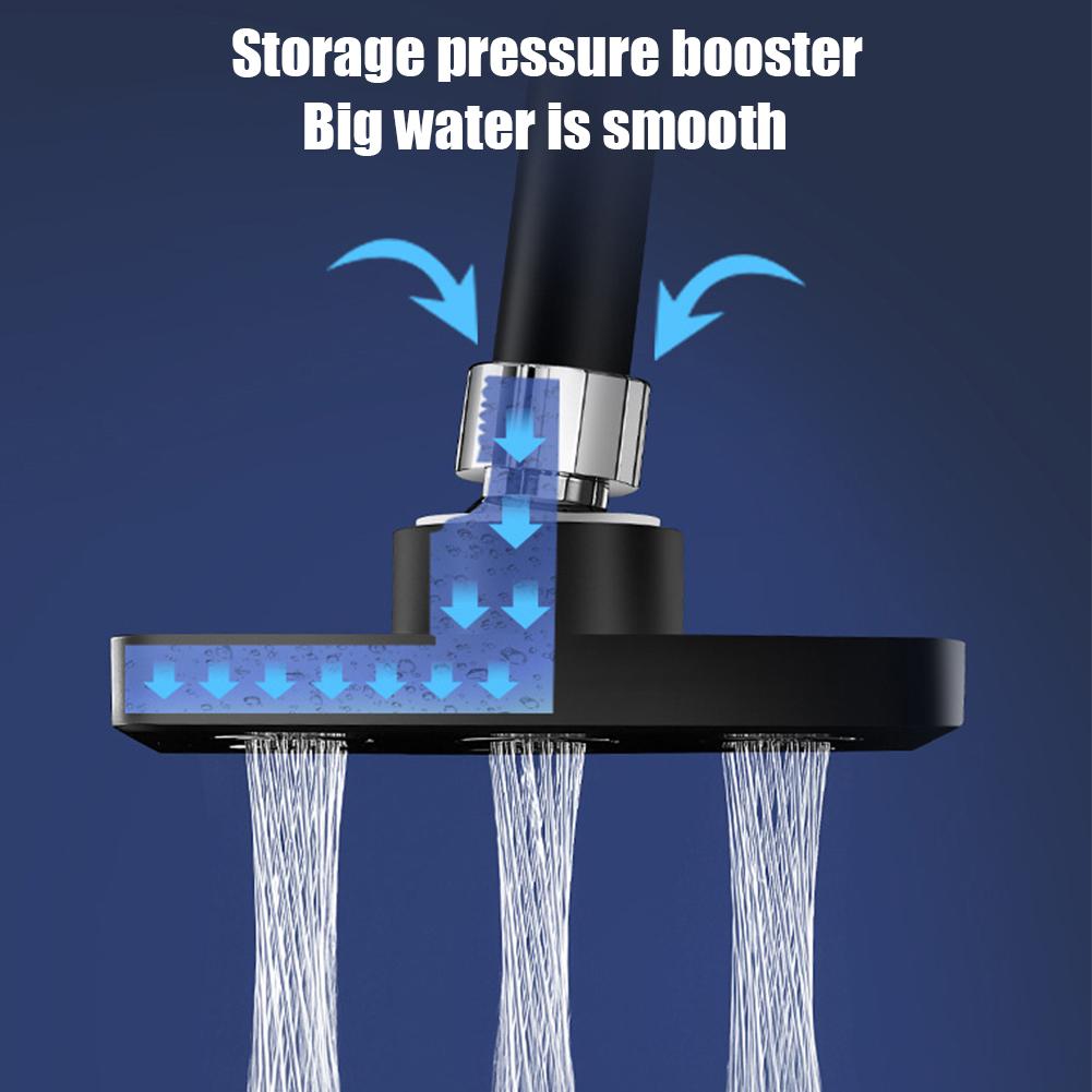 Soffione doccia pressurizzato, soffione doccia a grande portata, risparmio idrico, parti di ricambio per sistema doccia, accessori per il bagno