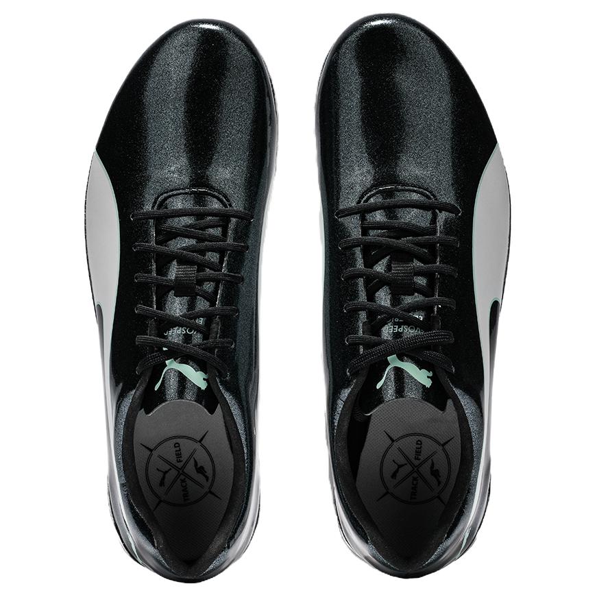 Puma EvoSpeed Electric 7 Slip Resistant Durable Low Top Running Shoes Unisex Running Shoes Black White 378542-02