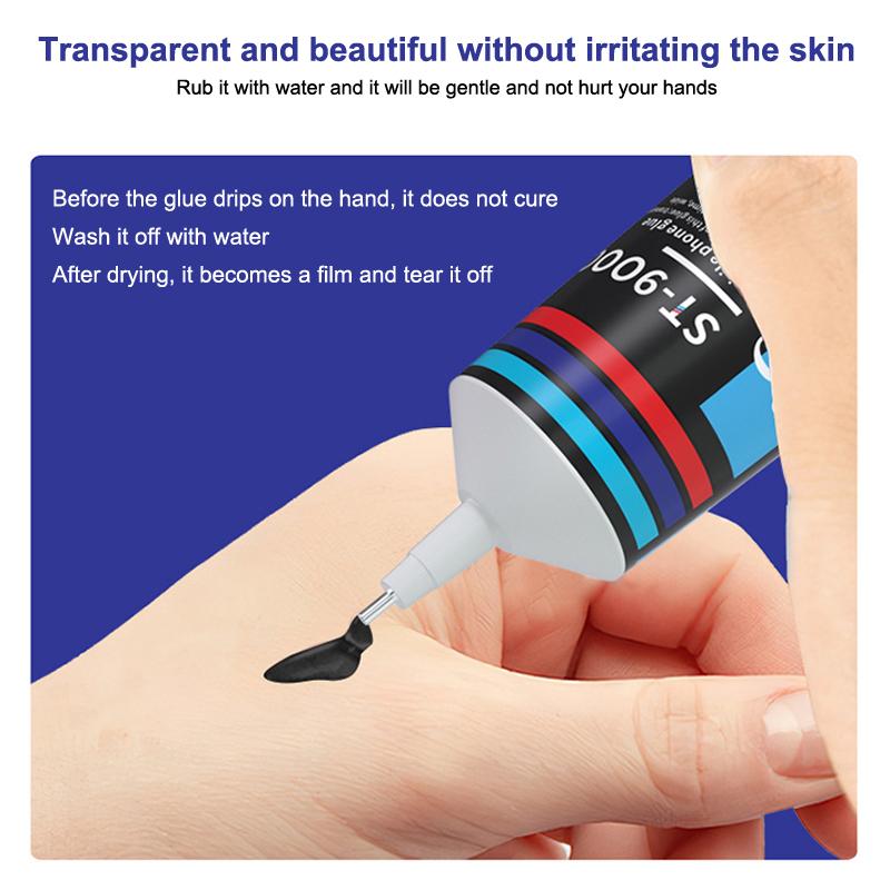 15/50/110ml Schwarz Lautsprecher Reparaturkleber Schaumstoffseite Staubkappe Gummisicke Verklebung Sicke Risse Starker Klebstoff