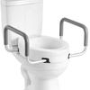 Raised Toilet Seat with Arms, 136.1 Kg Load Capacity, 88.9 Mm Lift Height