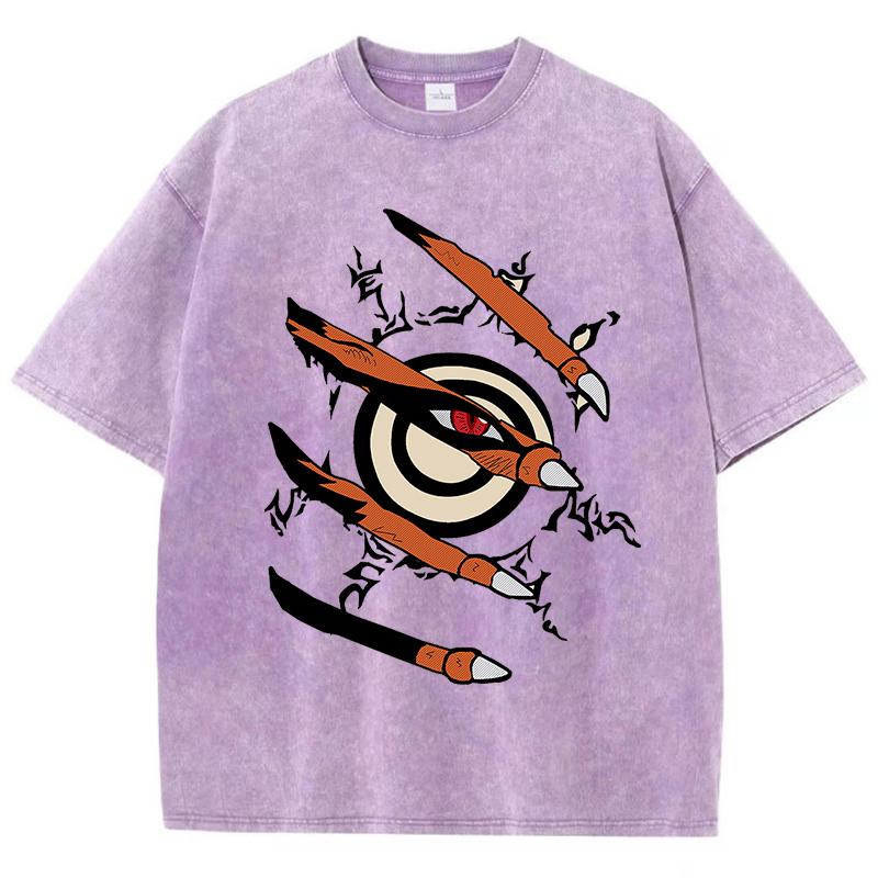 Naruto Girl T Shirt Summer American Retro Cotton Soft T Shirts Breathable Vigor T-Shirt O-Neck Tops