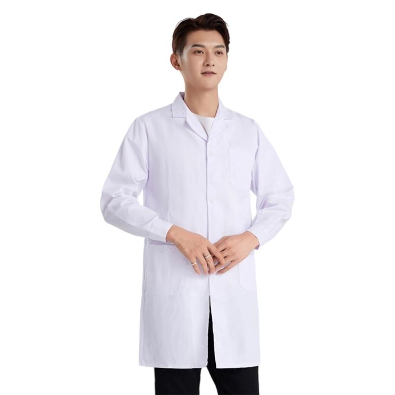 Practical Cotton Healthcare Coat Practical Design Staff Uniform Nurse Clothing Long Sleeve Blouse For Long Shifts