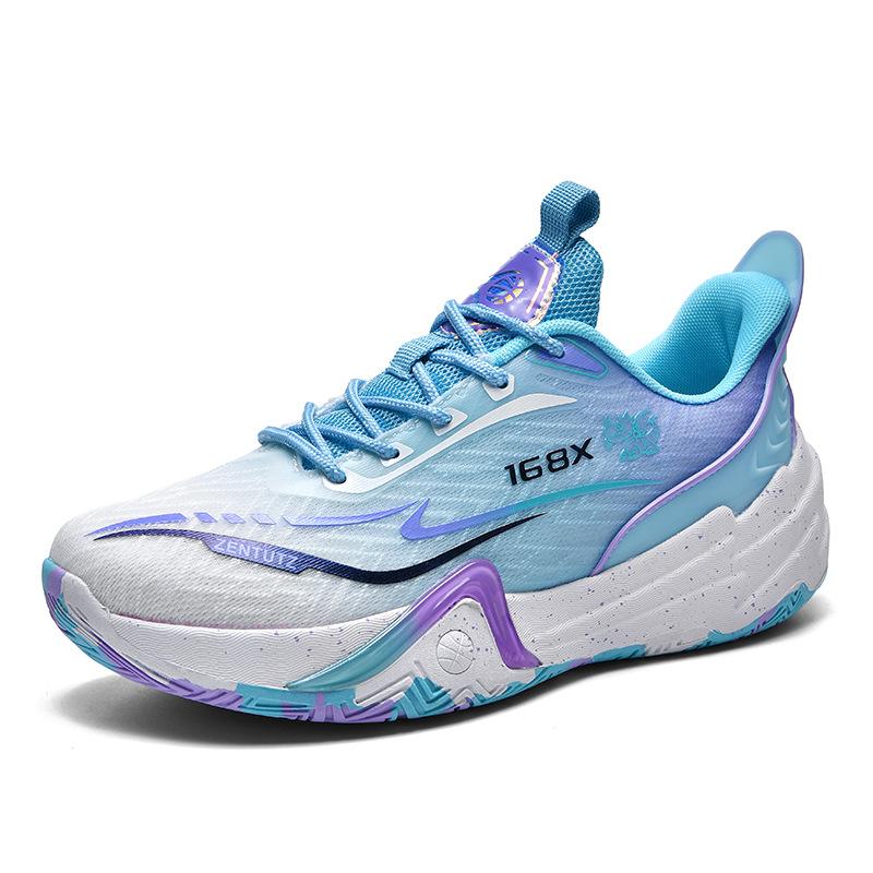 New Mandarin Duck Basketball Shoes Men's Boots Mesh High-top Cement Floor Indoor and Outdoor Sports Shoes Youth Training