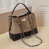 Rhombus chain bag women's large-capacity 2025 new autumn and winter leisure niche design single shoulder messenger bag bucket bag
