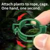100Pcs Plant Support Clips Fixture,Plastic Garden Vine Strapping Clip for Climbing Plants,Tomato,Grape,Plants Stalks Holder