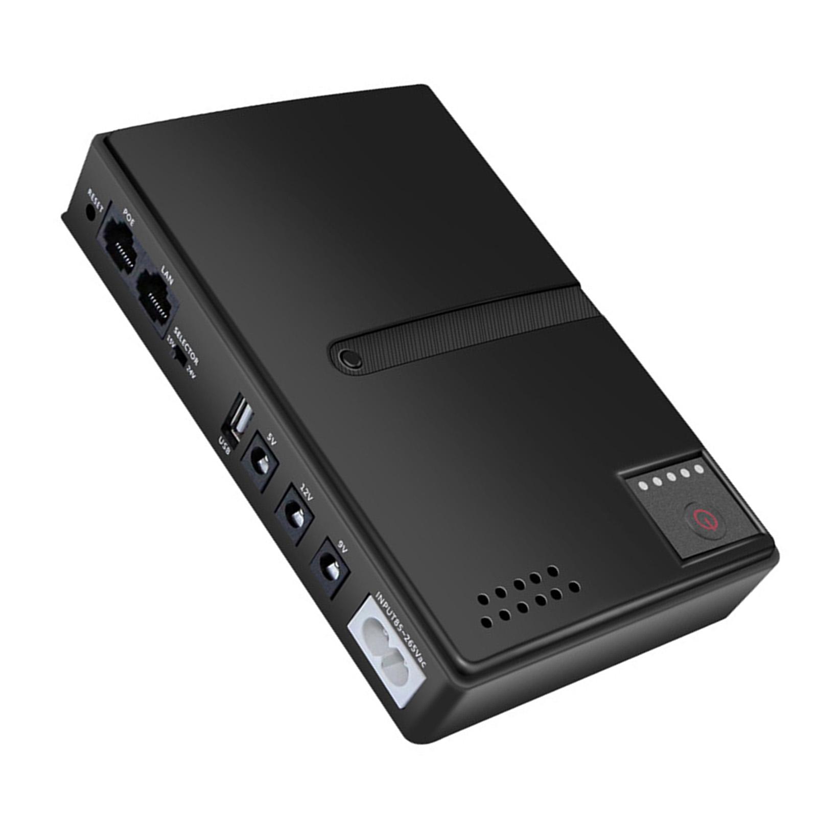 

Джерело живлення UPS 10400mAh 36W USB 5V DC 5V 9V 12V POE 15V 24V 6 розеток Резервне джерело живлення для
