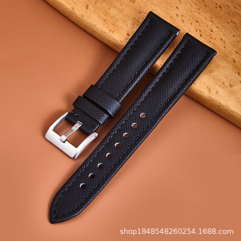Nylon Sticker Leather Strap Suitable 19/21/23 Mm Smart Strap Bracelet Soft Strap