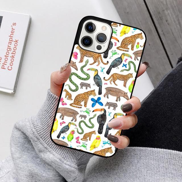 Wild Forest Animal Phone Case Back Cover For iPhone 17 Air 16 15 14 13 Pro Max 12 Max Plus 11 Pro Max Coque