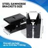 Adjustable Sawhorse Brackets DIY Woodworking Accessories for Workbench Table Holder Support Clamp Hardware