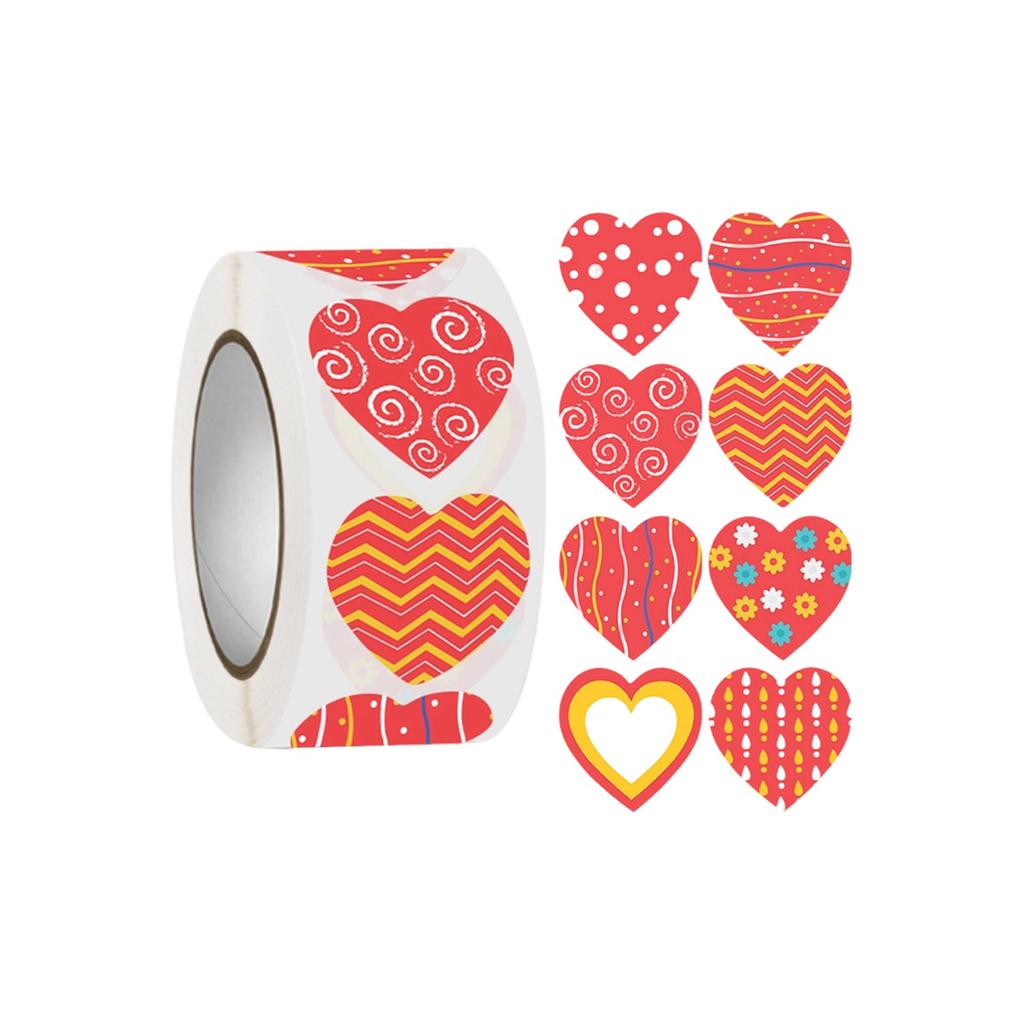 500pcs Heart Stickers , Cute Heart Stickers For Scrapbooking, Party Deco, Journal Planner