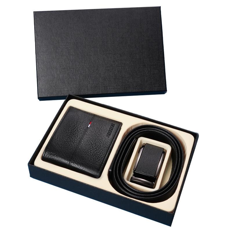 Casual Gift Visit Men'S Belt Wallet Gift Box Automatic Buckle Belt High-End Business Lightweight Gift Box