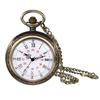 Roman Analog Antique Pocket Retro Bronze Pendant Watch with Keychain and Chain Necklace Perfect Gift for and Christmas Men's Watch - Birthdays,