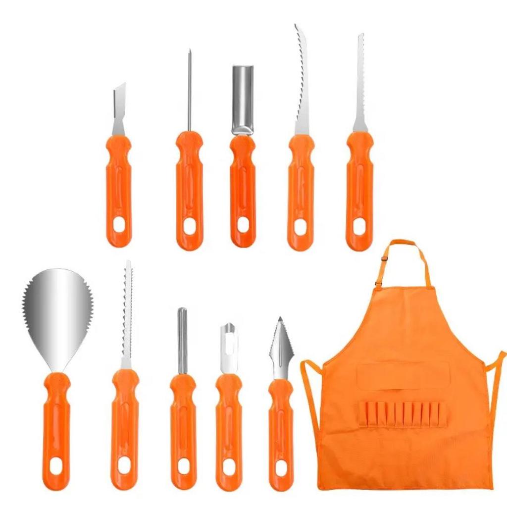 Halloween Pumpkin Carving Set: DIY Lantern Tools & Stainless Steel Cookie Cutters