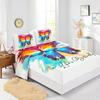 Four-Piece Mattress Butterfly Digital Printing Mattress Protective Cover Bedding
