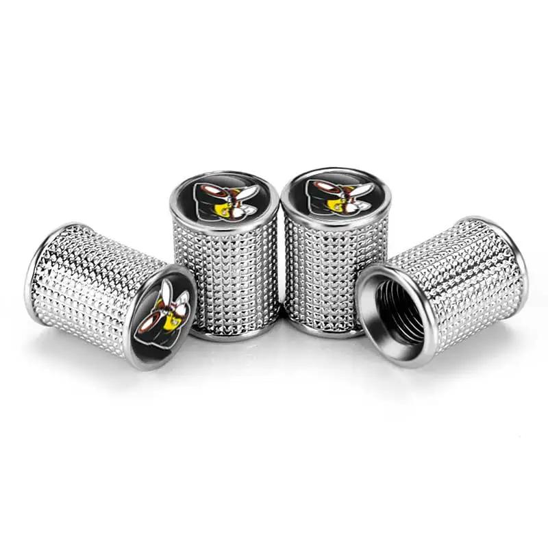 Car Styling Wheel Tire Valve Caps Covers for Dodge CALIBER CARAVAN DURANGO Challenger CHARGER JOURNEY NITRO RAM Accessories WW7