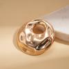 Vintage Pleated Hollow Round Circle Brooch Simple Corsage Premium Brooch