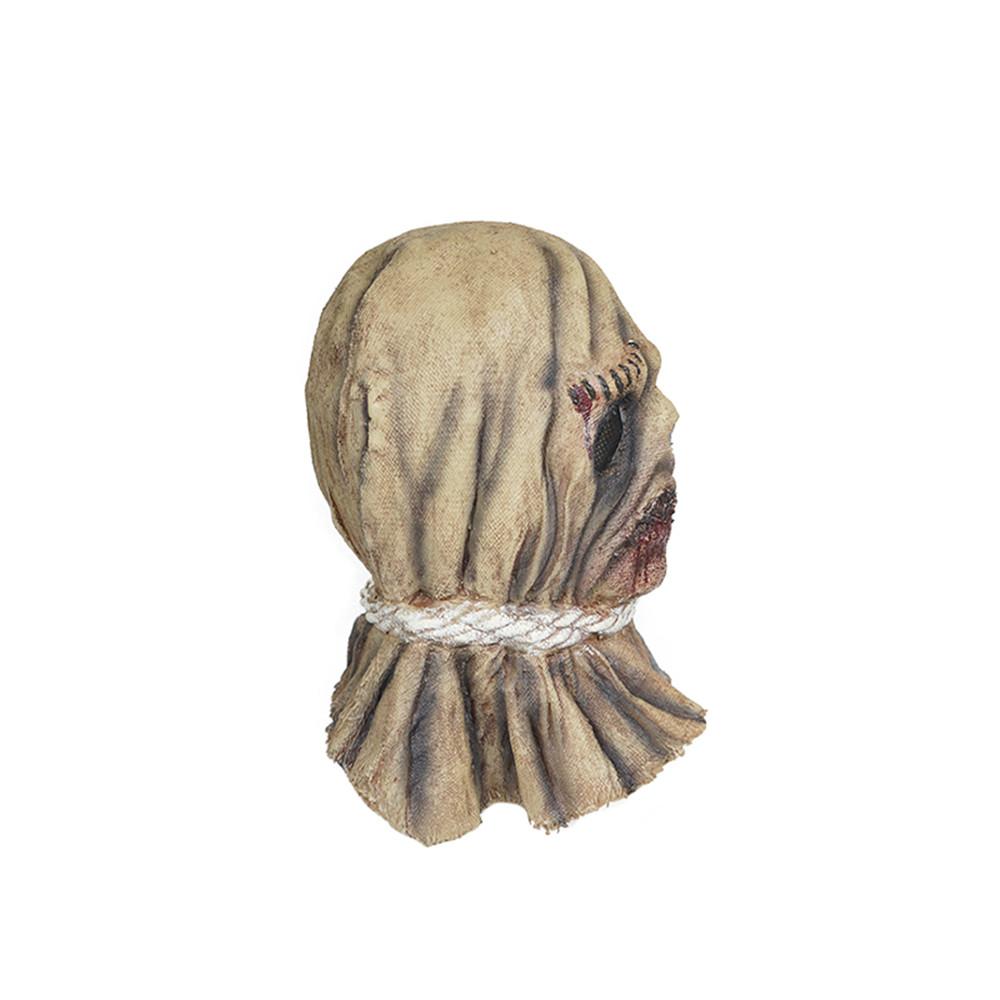 Adult Scarecrow Latex Masks Halloween Scary Straw Wizard Costume Cosplay Accessories