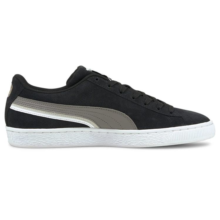 Puma Suede Triplex - Black Steel Grey Unisex Sneakers White 381175-01