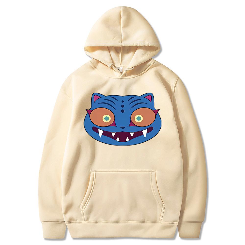 Kostium Derpy Tygrysa Cosplay Bluza z Kapturem Derpy Tygrys Zoey Bluza z Kapturem Koszulka Demon Hunters KPDH Niebieski Tygrys Bluzy Halloween