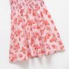 2025 Spring/Summer Women's Sweet Slim Fit Printed Dress - Round Neck, Short Sleeve