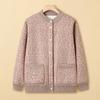 Middle-aged Sweater Female Old Lady Spring Clothing Mother Clothing Thin Cardigan Jacket Grandma Clothing Long-sleeved Knitted Sweater Top
