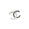 Chanel Double C Logo Brooch Women accessories Gold White Black ABC990-B16125-NW385