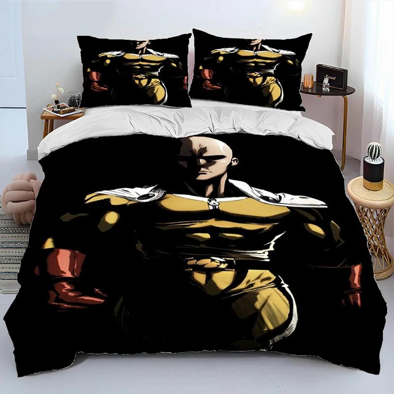 Anime One-Punch Man Saitama Sängkläder Uppsättningar utsökt sängmaterial set påslakan sängöverkast set lyxig födelsedagspresent