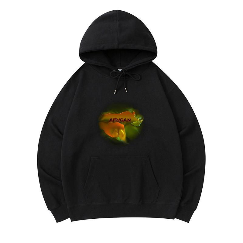 

300 GSM Men s Healthy Cotton Hoodies African Print Premium Cotton Sweatshirt