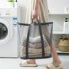 With Handle Dirty Clothes Organizer Wall Mounted Mesh Laundry Hamper  Household