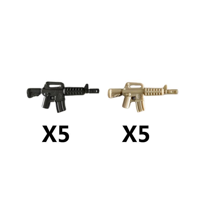 Vojáci Figurky Zbraně Stavebnice Pistole Poposha MP40 Puška AK74 Raketomet Kulka Plamenomet Hračky Dárek T051